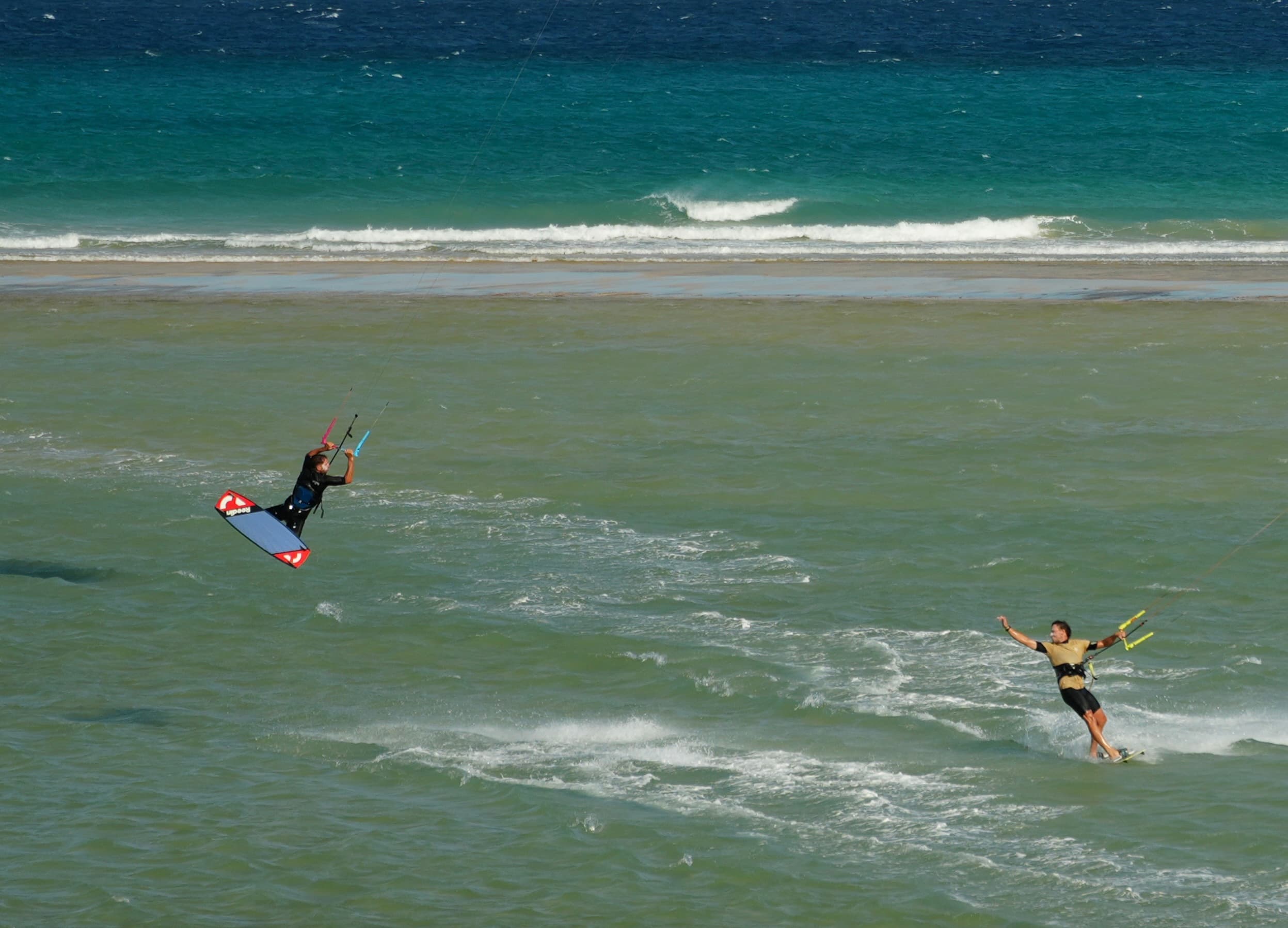Kiters in action at Fuerteventura